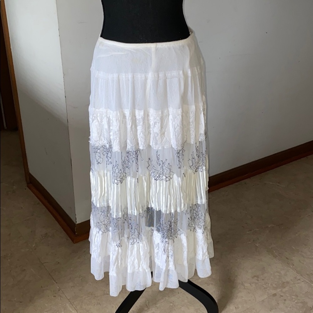 White Lace Skirt - image 1